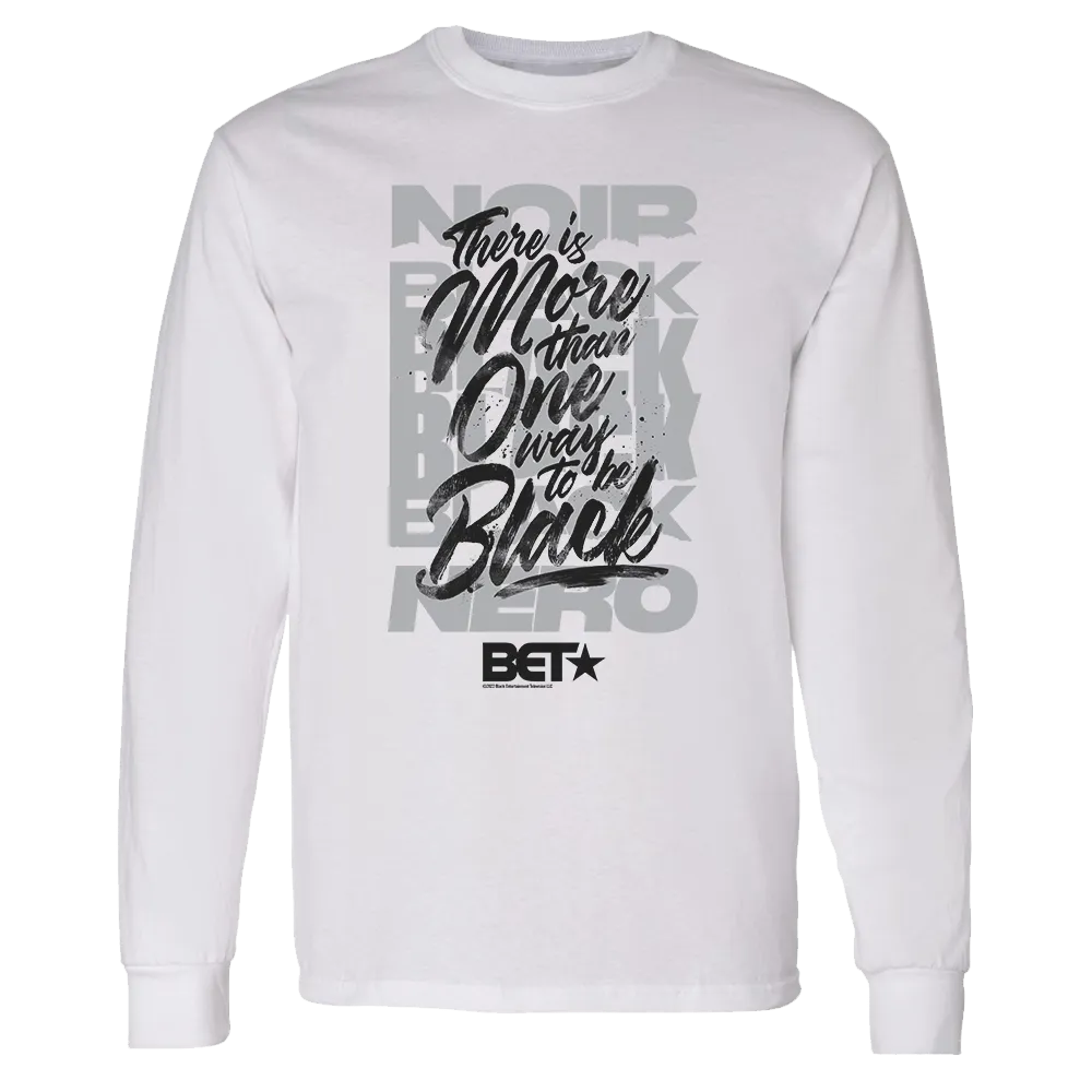 BET More Than One Way Adult Long Sleeve T-Shirt