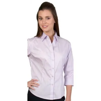 DNC Ladies Premier Stretch Poplin Business Shirts 3/4 Sleeve (4232)
