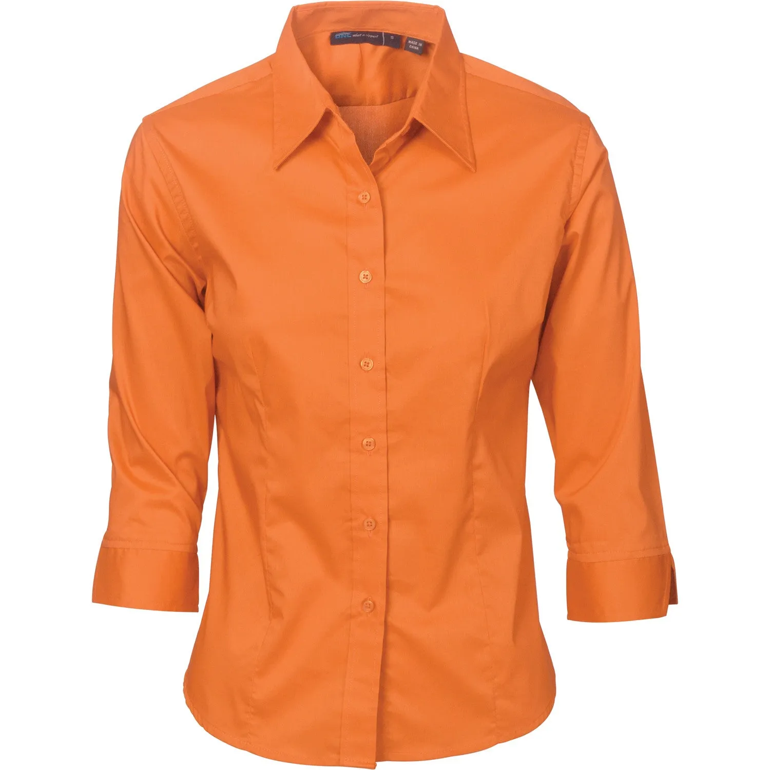 DNC Ladies Premier Stretch Poplin Business Shirts 3/4 Sleeve (4232)
