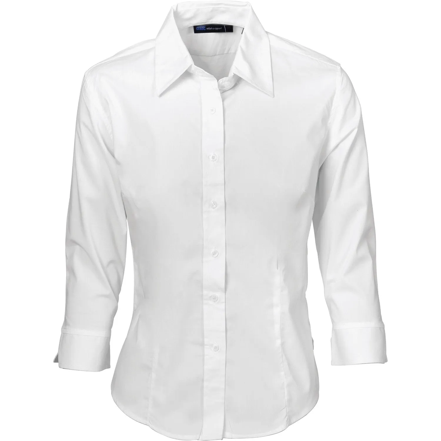 DNC Ladies Premier Stretch Poplin Business Shirts 3/4 Sleeve (4232)
