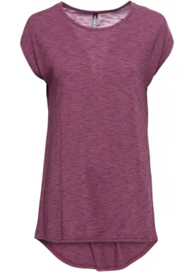 Long Shirt with Rounded Edge Rainbow, Red