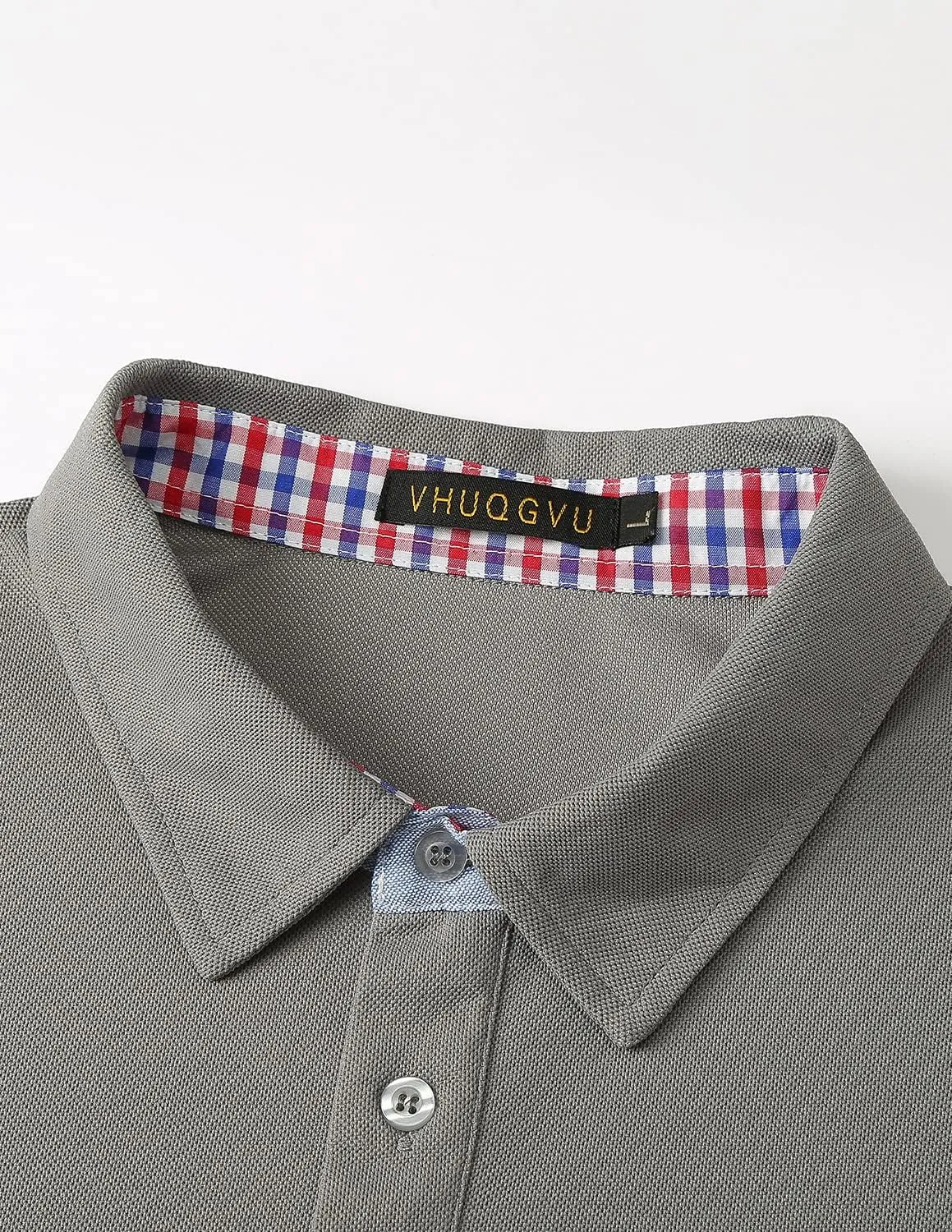 Men's Regular-Fit Long Sleeve Polo Shirts with Pocket Fashion T-Shirts