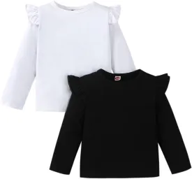 Toddler Kids Baby Girl Outfits Princess Vest Long Sleeve Shirt Top
