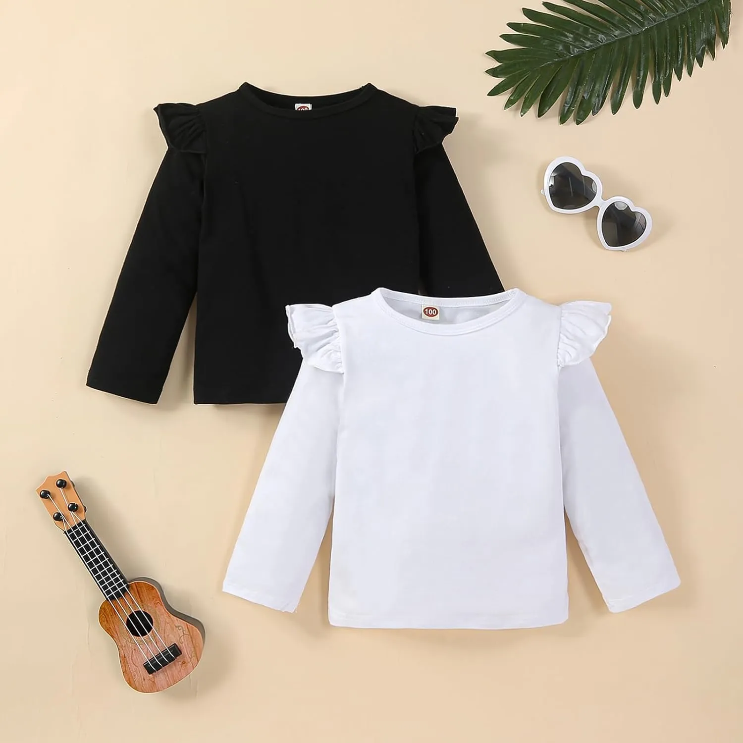 Toddler Kids Baby Girl Outfits Princess Vest Long Sleeve Shirt Top