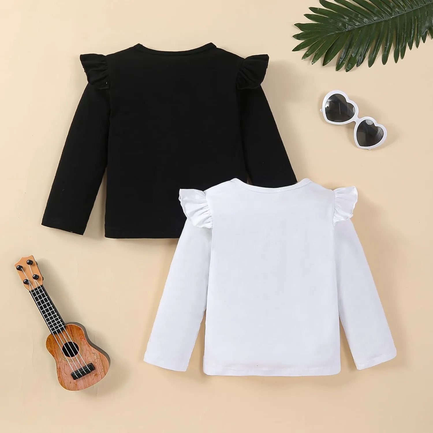 Toddler Kids Baby Girl Outfits Princess Vest Long Sleeve Shirt Top